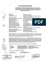 Acta de Recepción de Obra