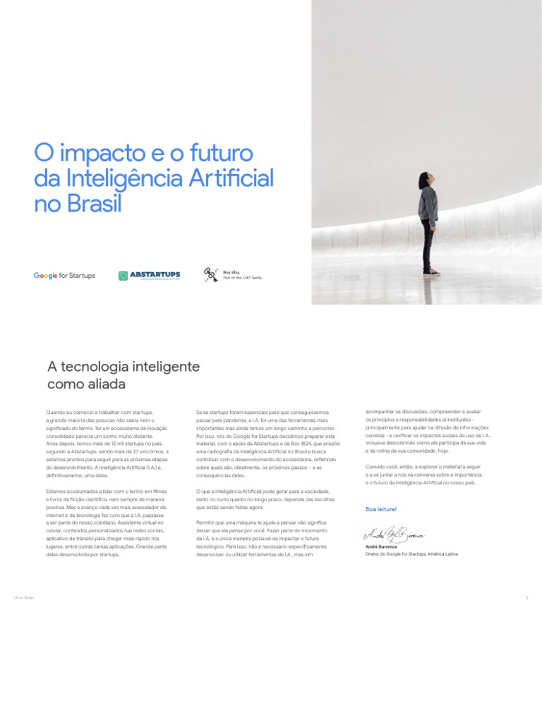 Impacto da IA no Futuro do Brasil | PDF | Empresa Startup ...