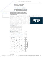 Resolver Sistemas de Ecuaciones Lineales Online