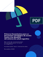 Primeros Lineamientos P/ Un Doc. Estratégico de Acción Frente A Los Desafíos Del Sistema de Salud Argentino.