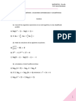 Evaluación 5to Exp y Log