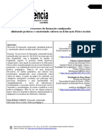 FC - Processos de Formação Continuada Alinhando Práticas e Construindo Saberes Na Educação Física Escolar