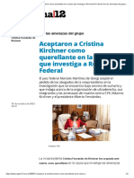 Aceptaron A Cristina Kirchner Como Querellante en La Causa Que Investiga A Revolución Federal - Por Las Amenazas Del Grupo - Página12