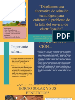 Solución tecnológica basada en energía solar para electrificación