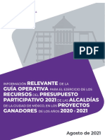 Guía operativa presupuesto participativo 2021 Alcaldías CDMX