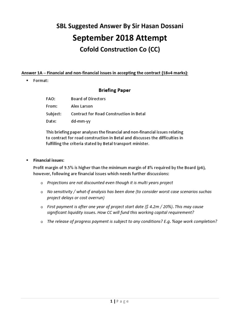 3 - Suggested Answer - Sep 2018 Attempt | PDF | Risk | Big Data