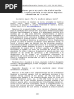 Aguirre y Vásquez (2004) Consideraciones Generales de Alfabetización Científica en Los Museos de Ciencia Como Espacios Educativos No Formales