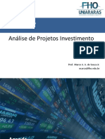 Análise de Viabilidade de Projetos.