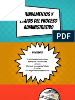 Fundamentos y Etapas Del Proceso Administrativo