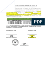 Acta de Entrega de Chalecos para Regpol Lima