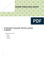 Konsep Dasar Penulisan Ilmiah