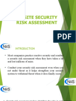 ONSITE SECURITY RISK ASSESSMENT