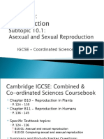 Topic 10.1 Asexual and Sexual Reproduction