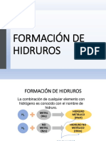 4-Formacion de Hidruros e Hidracidos