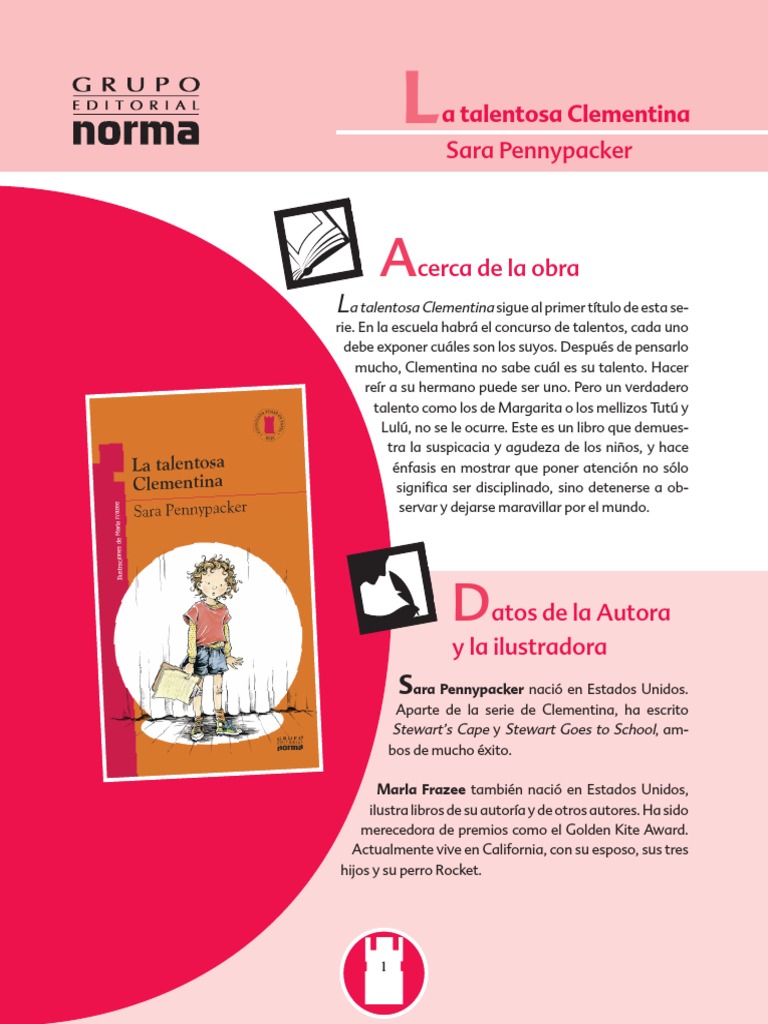 Sara Pennypacker: A Talentosa Clementina | PDF | Empatía
