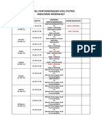 JADWAL PERTANDINGAN VOLLI PUTRA SMA Dan SMK Sederajat