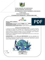 Atividades escolares não presenciais do 5o ano do Ensino Fundamental