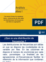 Analisis I, Distribuciones de Frecuencias