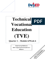 Grade 8-TLE-Q1 Module 6 TechVoc TD