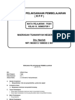 Rencana Pelaksanaan Pembelajaran (RPP) : Madrasah Tsanawiyah Negeri 2 Poso Dra. Haeriah NIP.19630313 1999503 2 001