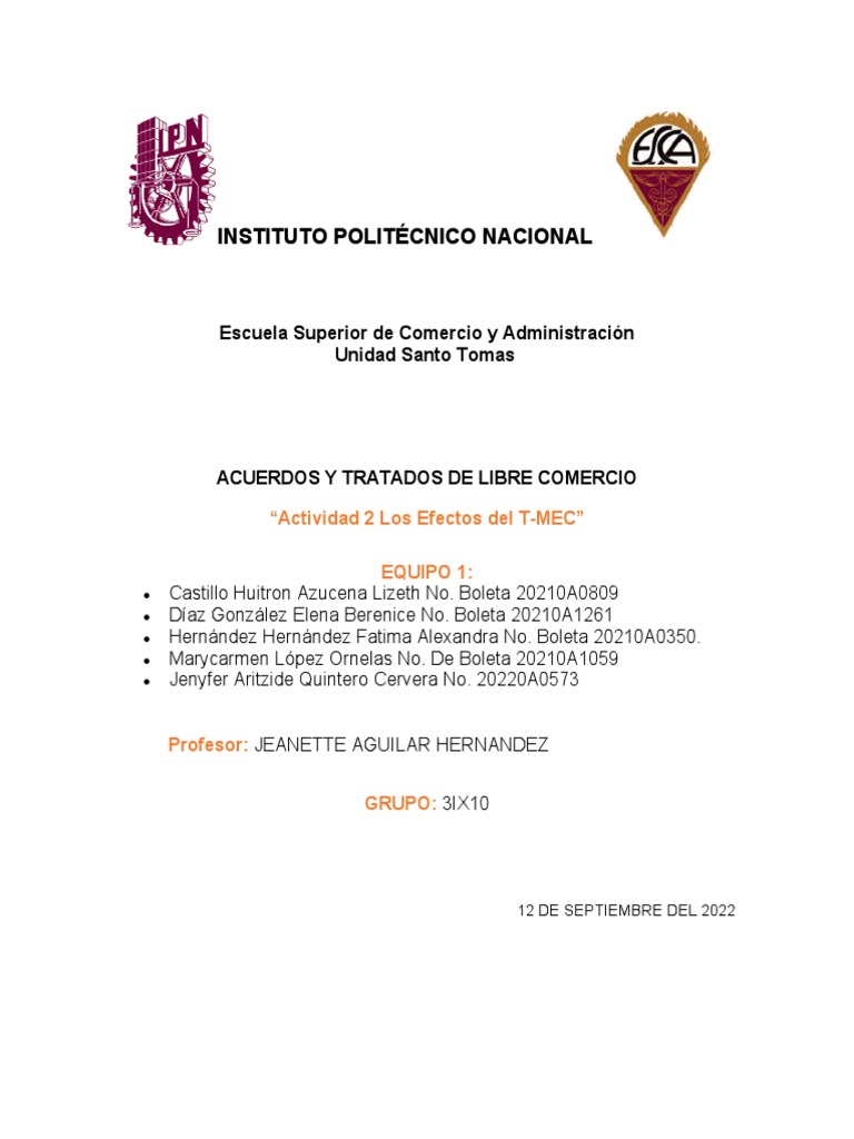 Efectos del T-MEC en Exportación de Fresas | PDF | Tratado de Libre ...