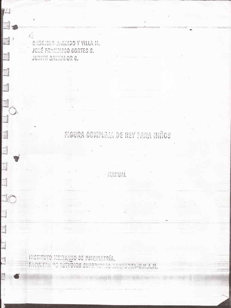 Figura Compleja Del Rey para Niños | PDF