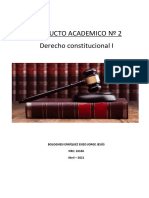 Derecho Constitucional I Producto Academico 2