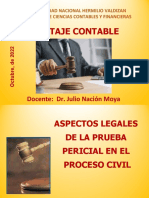 Aspectos legales de la prueba pericial en el proceso civil