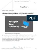 Pengertian Perangkat Keras Komputer Dan Fungsinya - Hardware