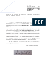 Solicitud de Levantamiento de Prerequisito Leon