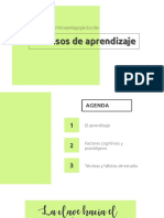 Clase 2 - Procesos Cognitivos, Hábitos de Estudio