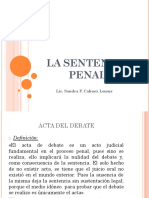 La Sentencia Penal