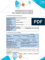 Guía de actividades y rúbrica de evaluación – Caso 1. Atención en Servicio de Urgencias