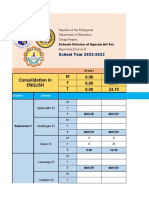 Tandang Sora Esperanza II Division Diagnostic Test 2022 2023