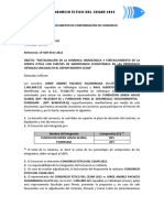 Documento de Conformación de Consorcio