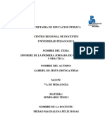 Informe de Practicas Eduactivas en Primaria