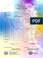 Teacher and Class Program Templates