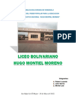 Reseña Historica Del Hugo Montiel Moreno