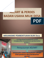 Penyusunan AD - ART - Perdes