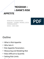 SETTING A BANK’S RISK APPETITEv2
