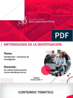 Semana 3 - El Proceso de Investigacion