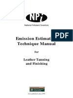 Emission Estimation Techniques for Leather Tanning & Finishing