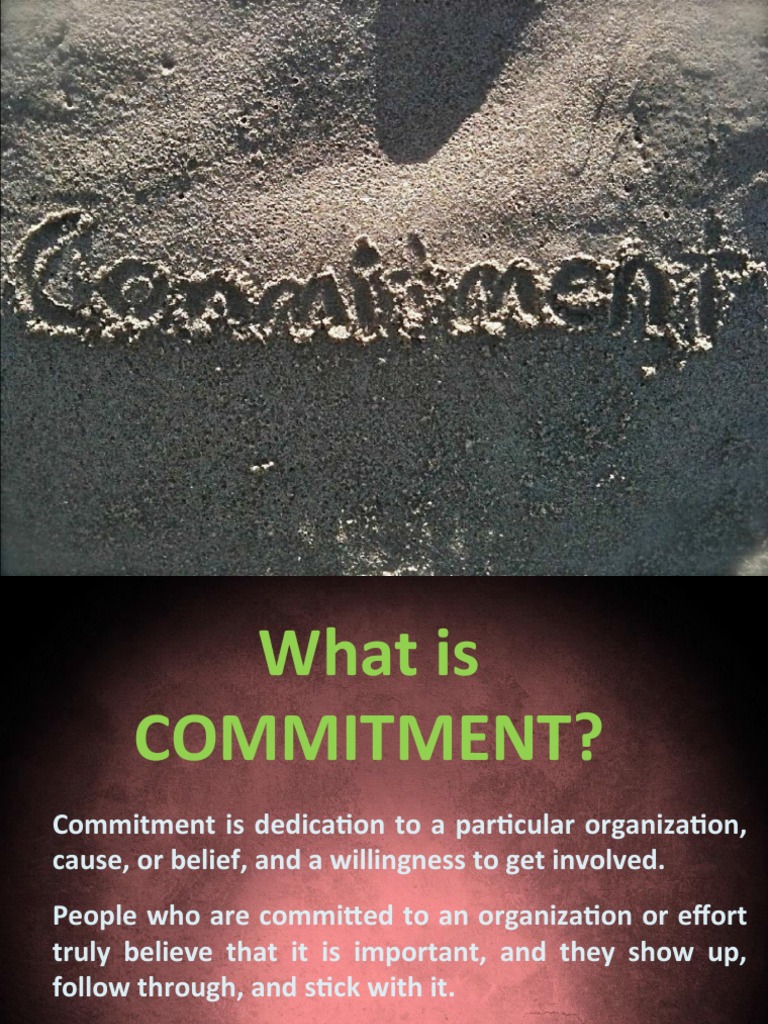 Understanding Commitment and Its Importance | PDF | Career & Growth ...