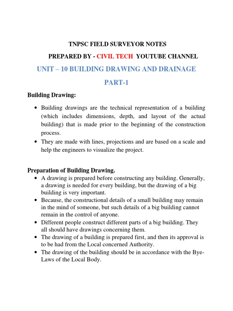 Building Drawing Preparation Guide | PDF | Drawing