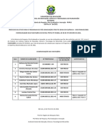 Processo seletivo Doutorado Química IFMA 2021