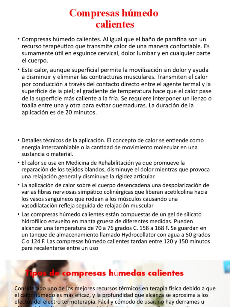Compresas Húmedo | PDF | Calor | Músculo esquelético