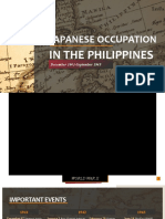 Japanese Occupation in The Philippines