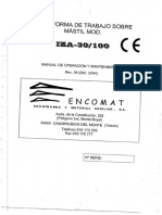 Manual Plataforma de Cremallera IZA 30-100