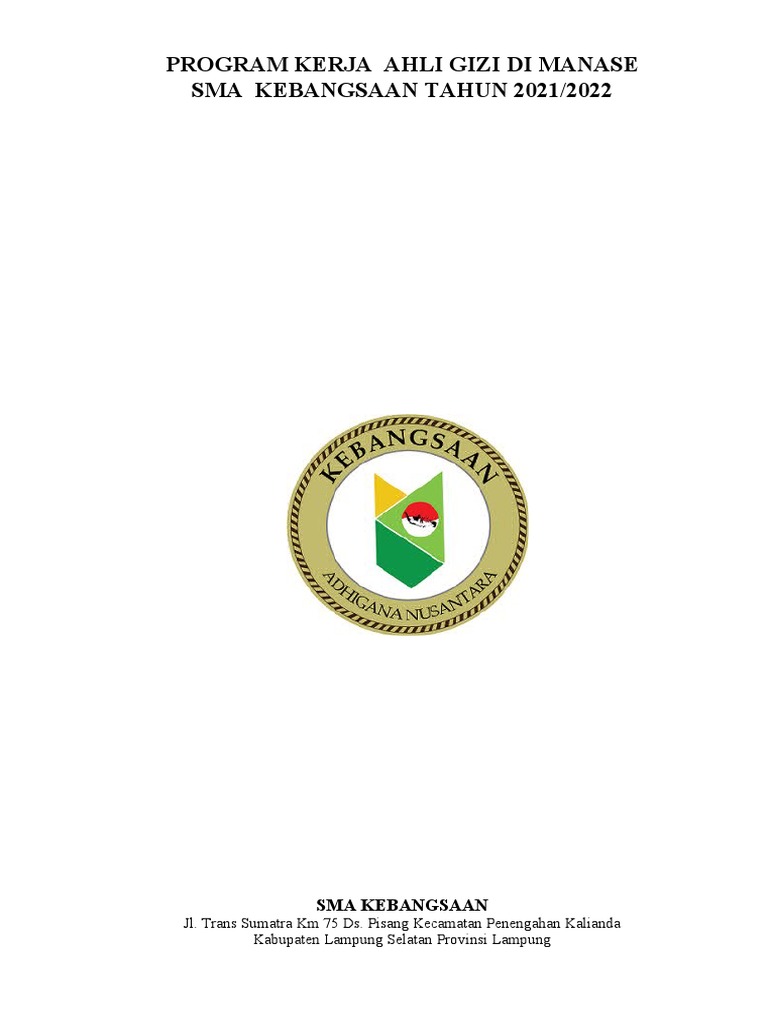 Contoh Program Kerja | PDF