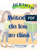 Cuadernillo 20 Dias - Educacion Maestros